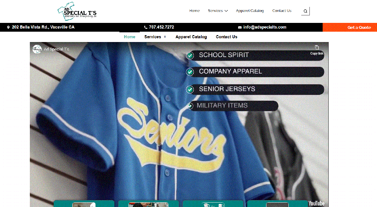 AdSpecialT's, web design