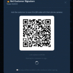 QR CODE AT SERVICE COUNTER